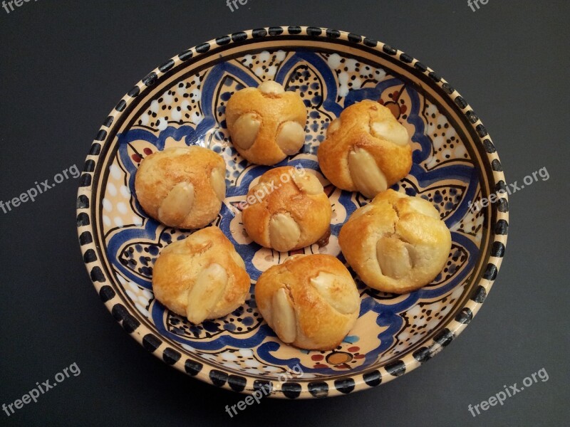 Bethmännchen Almonds Christmas Cookies Baked Food N