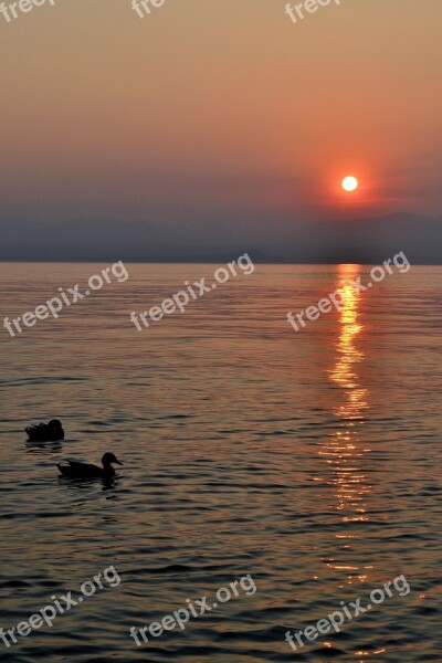 Italy Garda Sunset Vacations Lake