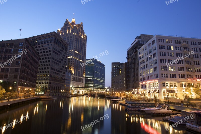 Milwaukee River City Downtown Free Photos