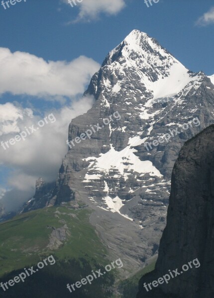 Switzerland Mountains Grindelwald Eiger Bernese Oberland