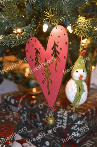 Heart Hanging Ornament Christmas Tree Decoration