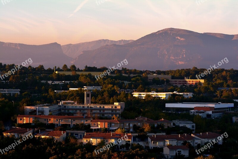 Cityscape Mountains Landscape Landscape City Mountains