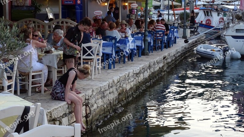 Greece Kefalónia Fiscardo Harbor Pier