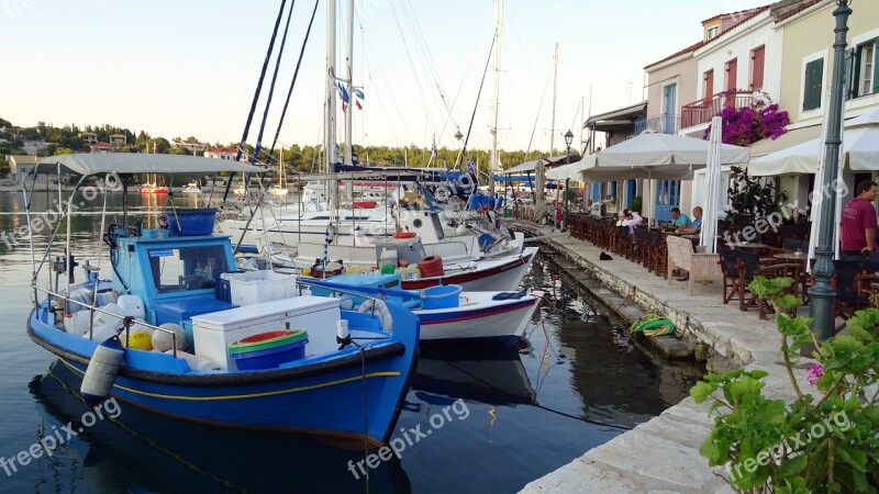 Greece Kefalónia Fiscardo Boats Fisher