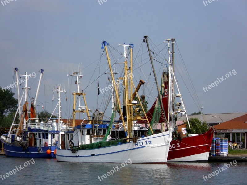 Ships Port Boat Landungsbrücken Fishing Boat