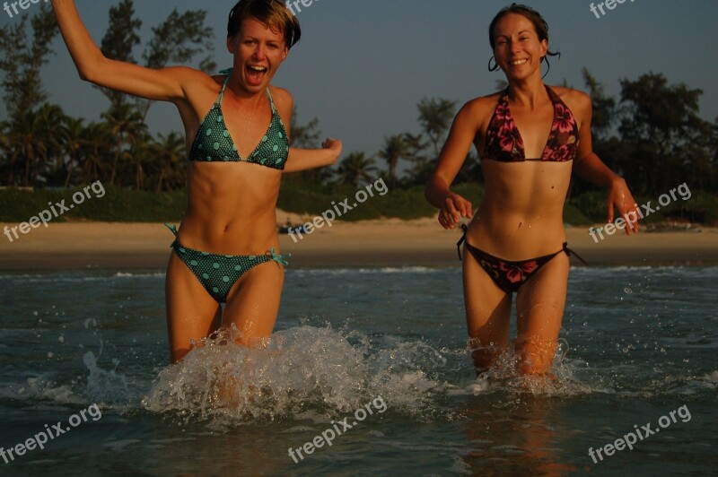 Goa Happiness Blue Sky Clouds Beach