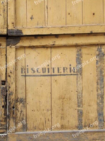 Teaches Door Biscuit Vintage Antique