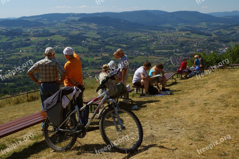 Mountains Panorama Landscape Tops Tourism