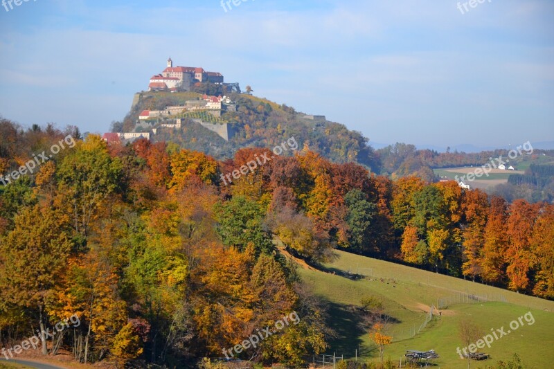 Castle Autumn Forest Riegersburg Landscape