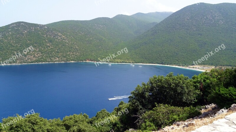 Greece Island Cephalonia Kefalónia Blue