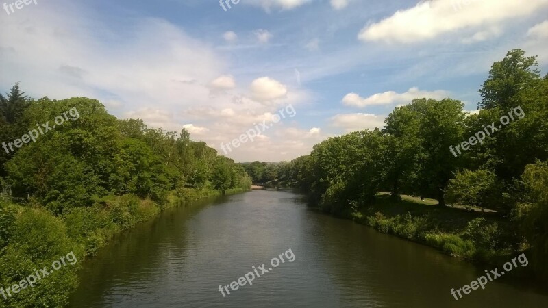 River Water Wales Cardiff Uk