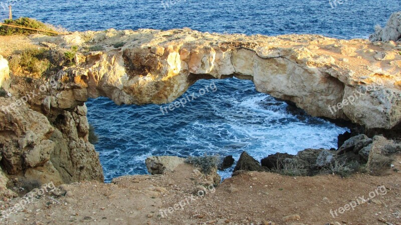 Cyprus Cavo Greko Natural Bridge Free Photos