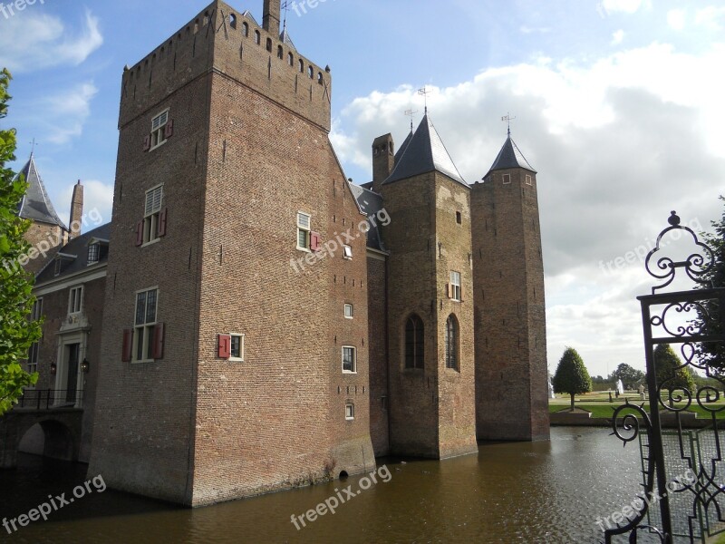 Chateau Heemskerk Netherlands Free Photos