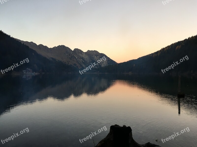 Lake Mountains Landscape Landscape Nature Sky