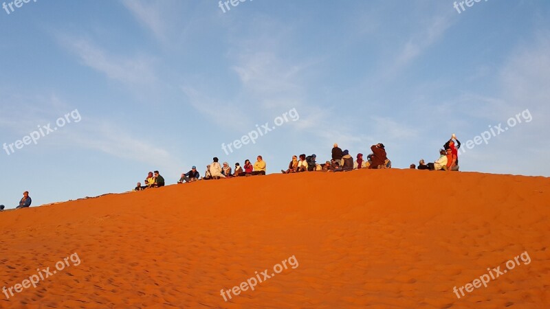 Desert Sahara Golden Sand Morocco Africa