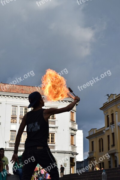 Fire Flames Art Juggling Light