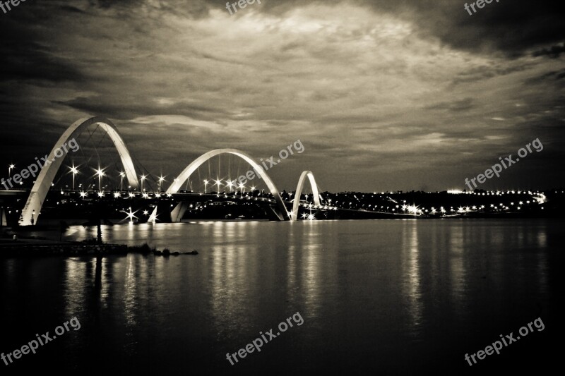 Third Bridge Jk Brasilia Bridge Blue