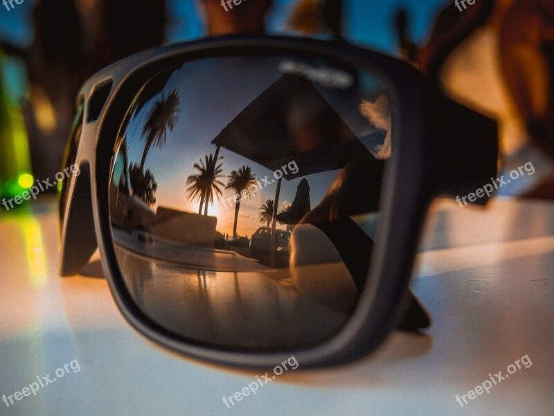 Beach Sea Ocean Sunset Sunglasses