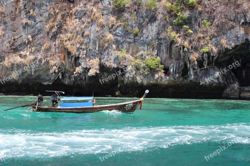 Boat Krabi Thailand Free Photos