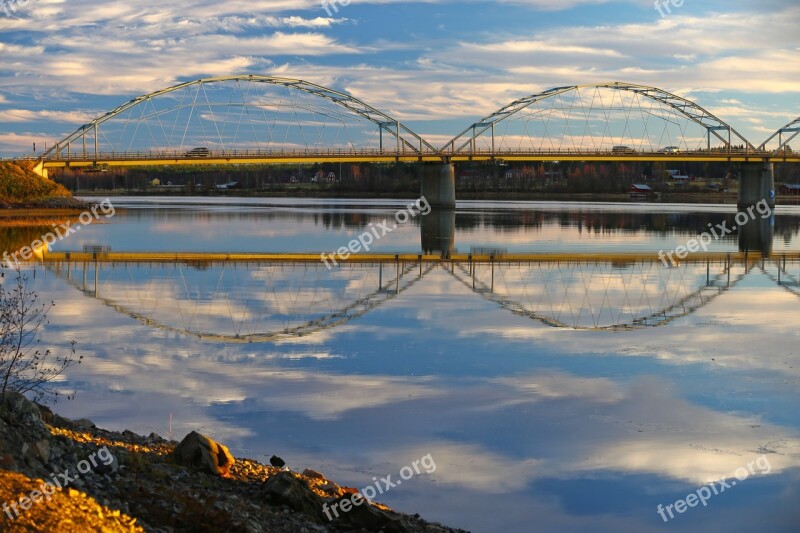 Bro Backlight Mirroring Evening Sun Free Photos