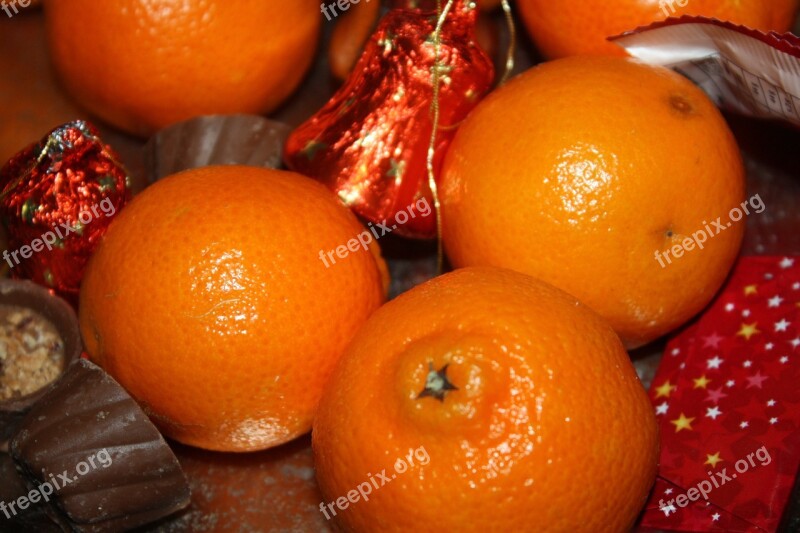 Tangerines Chocolate Chocolates Food Delicious