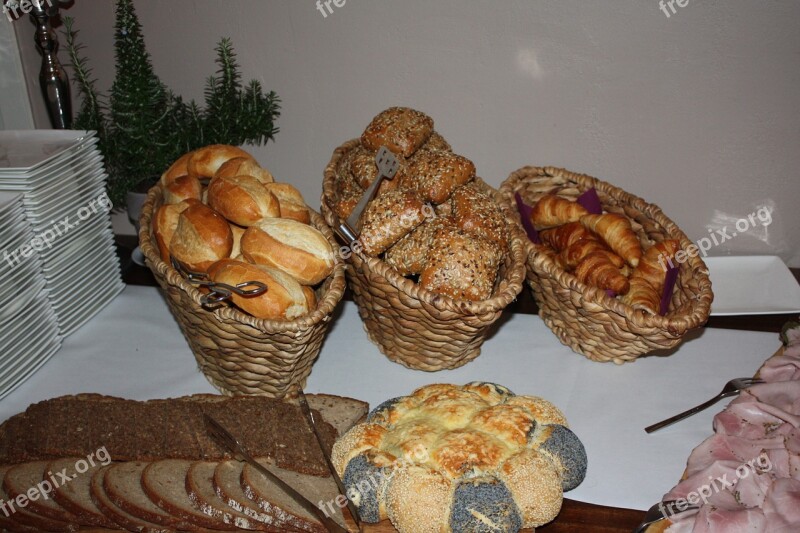 Roll Bread Buffet Breakfast Breakfast Buffet