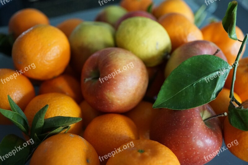 Fruit Apple Leaf Mandarin Delicious