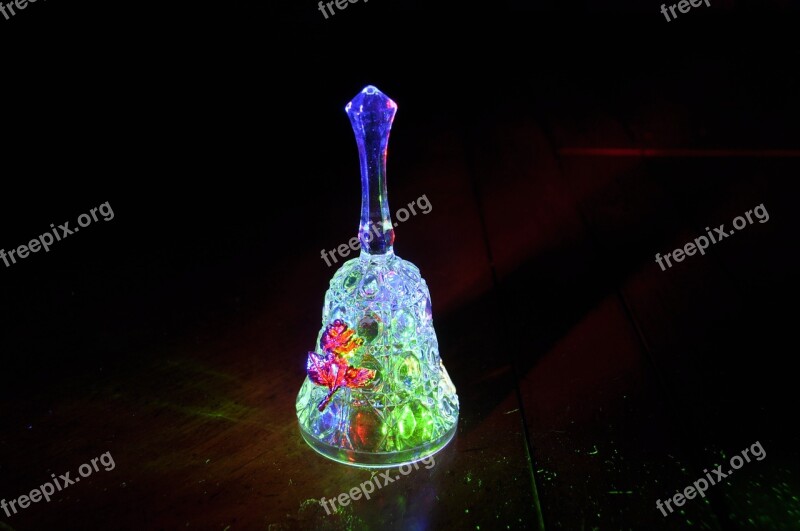 Glass Crystal Bell Light Painting Free Photos