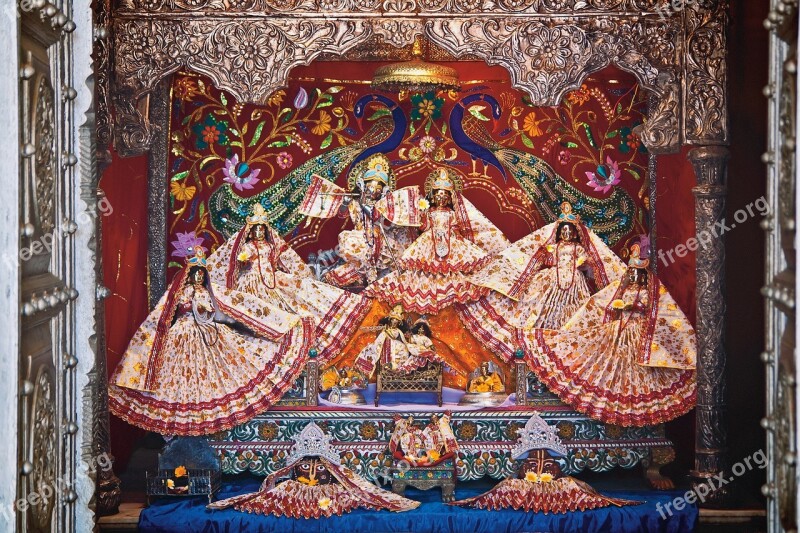 Altar India Krishna Lal Govardhan