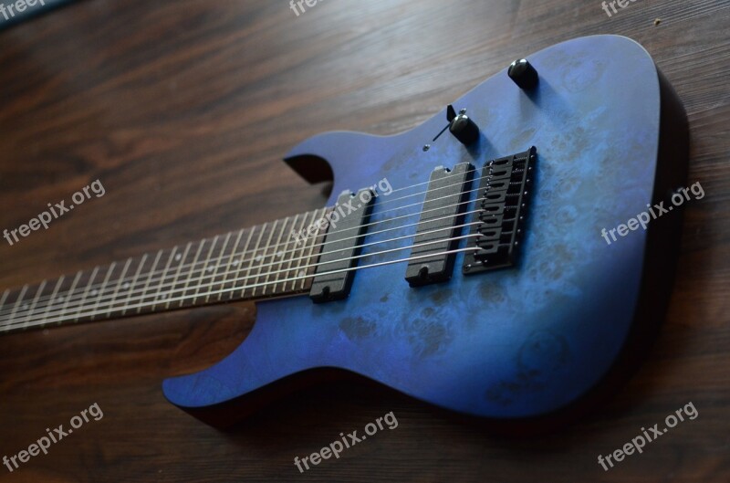 Ibanez Rg8pb Blue Guitar 8 String Ibanez