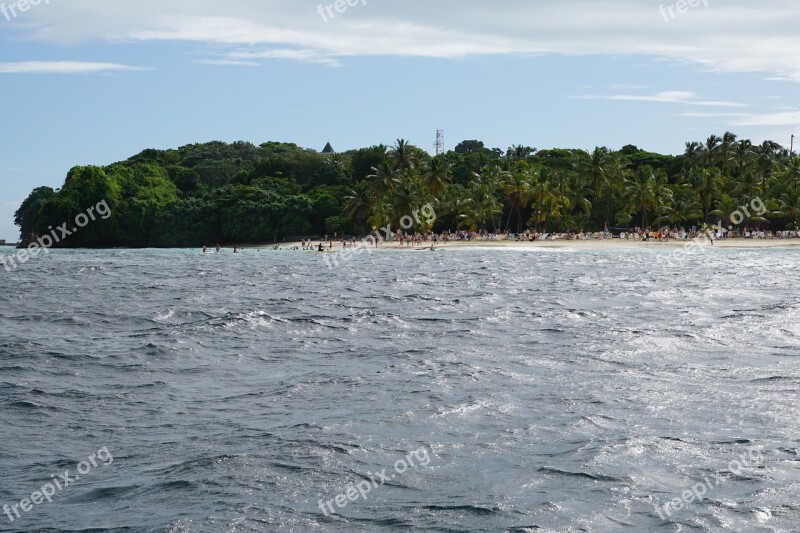 Island Caribbean Ocean Baccardi Sea