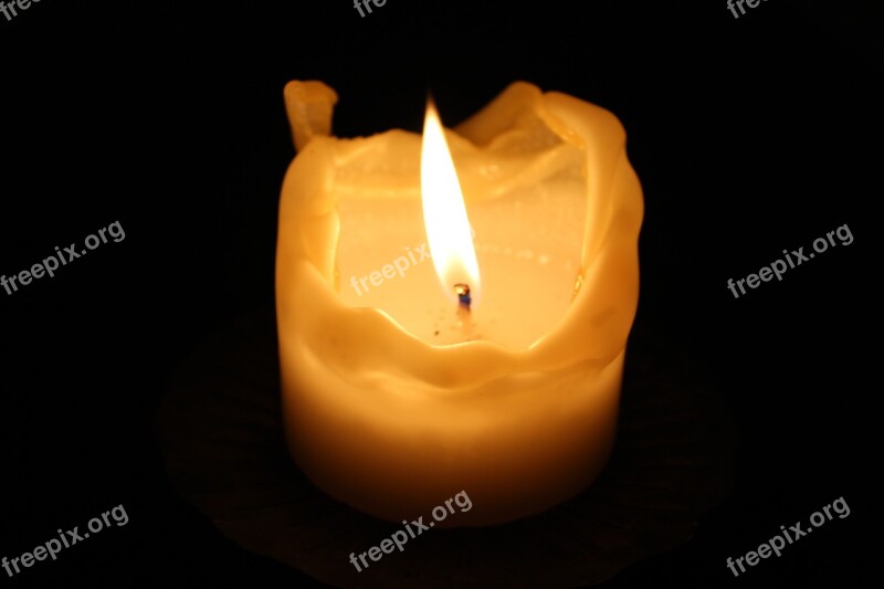 Candle Mourning Candlelight Flame Free Photos