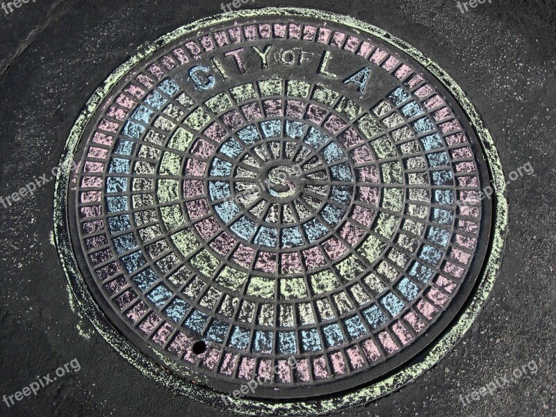 Sewer Chalk City Public Utilities Drain