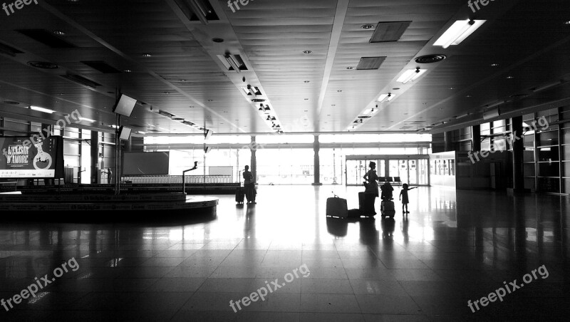 Airport White Black Sardinia Cagliari Free Photos