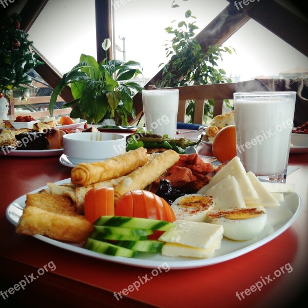 Breakfast Food Morning Tea Tomato Cheese