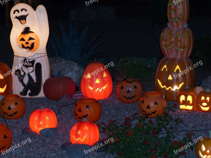 Halloween Ghosts Pumpkin Decoration Happy Halloween