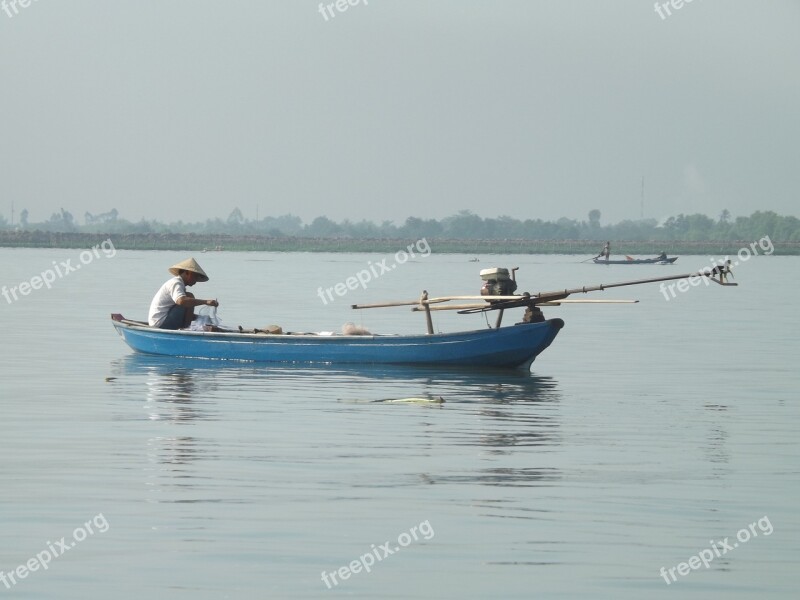 Viet Nam Fishing Mekong Free Photos