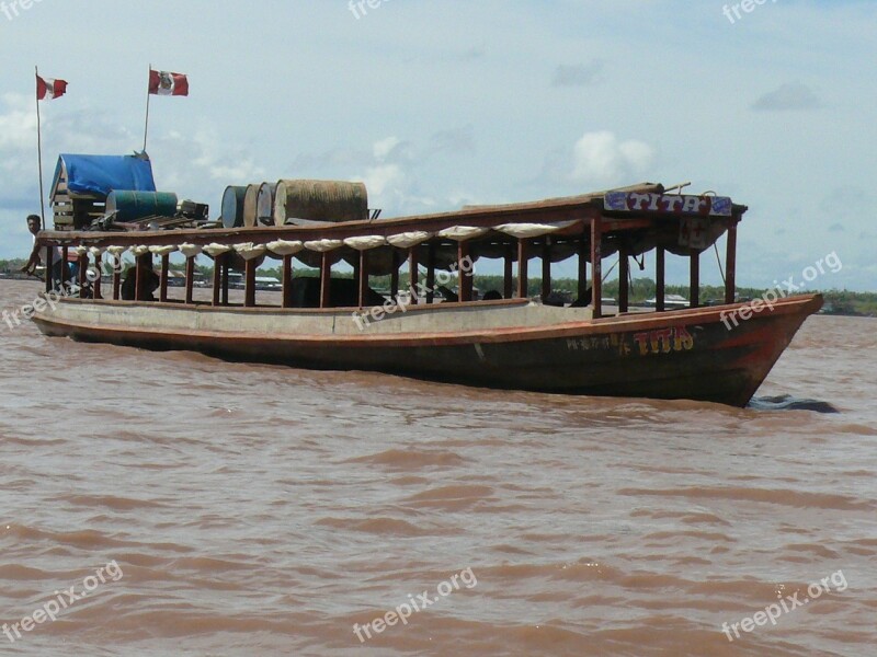 Peru Pucallpa River Boat Free Photos