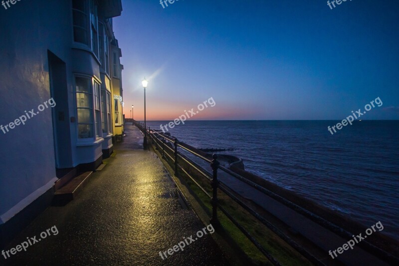 In The Evening Sea Cromer England Free Photos