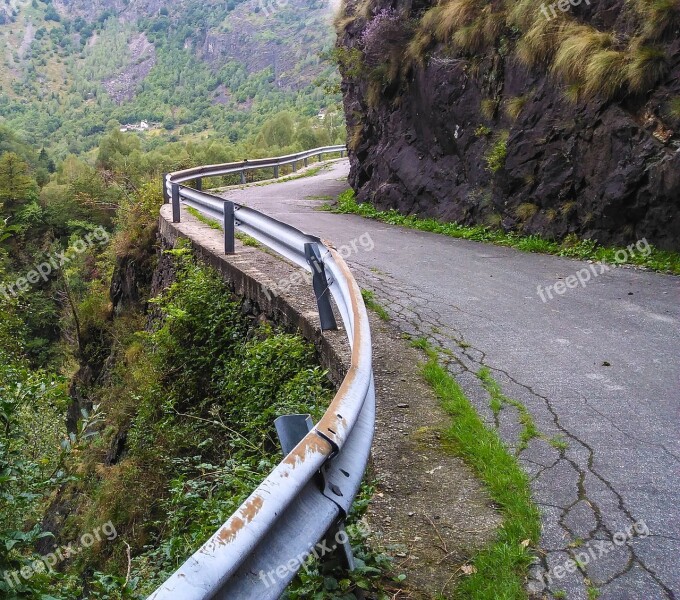 Italy Roads Curve Old Wwii