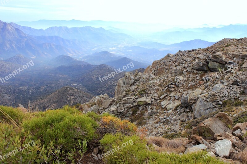 National Park The Oak Mountain V Region Chile