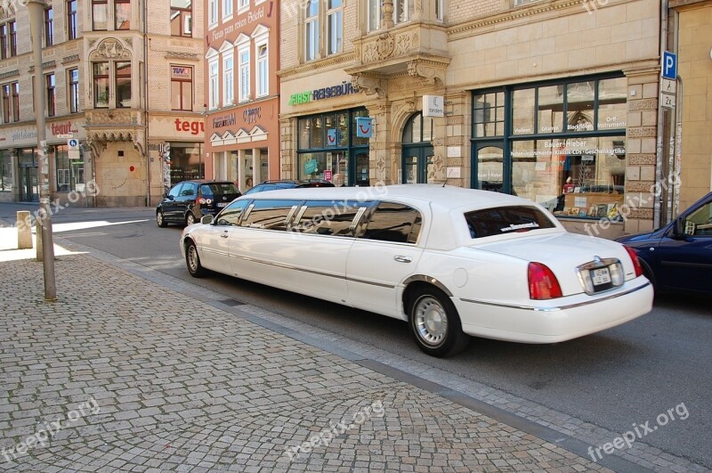 Limousine Auto White Oldtimer Automotive