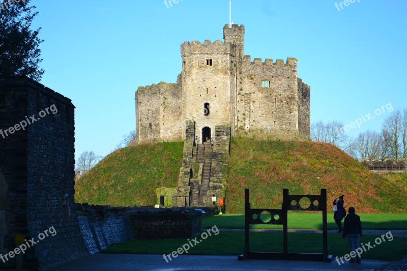 Castle Cardiff Stocks Wales Uk