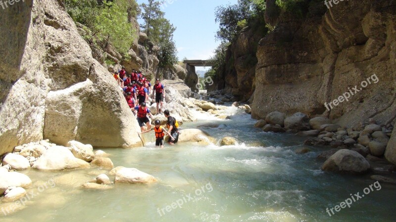 Canyon Turkey Rafting Adventure Free Photos