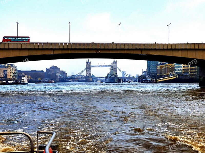 London Bridges Tower Bridge River Thames