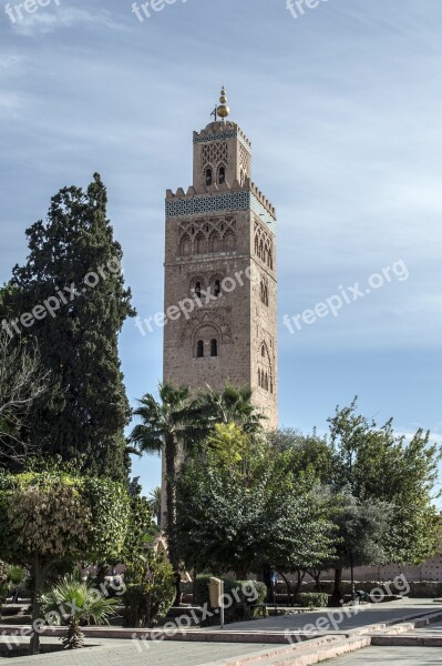 Mosque Marrakesh Morocco Moroccan Africa