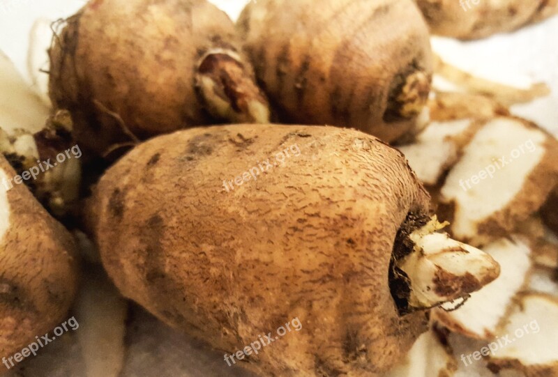 Chervil Tuber Vegetables Food Fresh Harvest