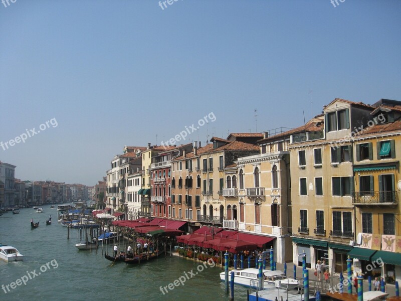 Venice Waterways Tourism Canal Europe