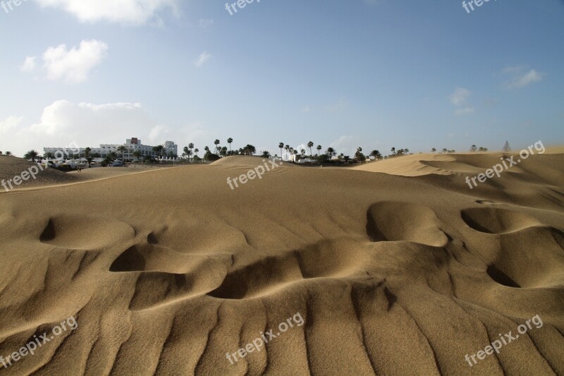 Dunes Gran Canaria Canary Islands Las Palmas Maspalomas