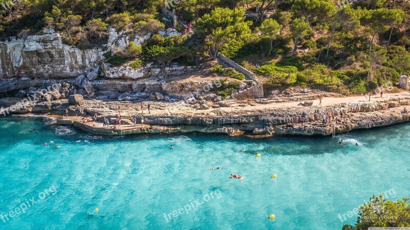 Coastline Swimming Tropical Island Water Vacation